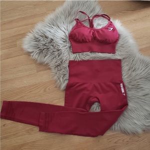 Gymshark red set